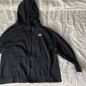 Plus size NIKE zip- up Womens sweater